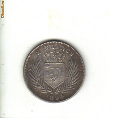bnk mnd Congo belgian 2 franci 1894 REPLICA , cupru argintat