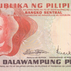 Bancnota Filipine 20 Piso (1970) - P150 UNC