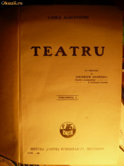 V.ALECSANDRI - TEATRU -ed. 1927 , vol.I foto