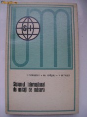 I. Iscrulescu, s.a. - Sistemul international de unitati de masura