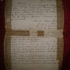 Scrisoare veche datata 17 dec 1876