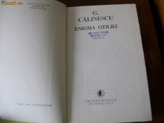 ENIGMA OTILIEI G.CALINESCU foto