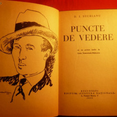 D.I.SUCHIANU - PUNCTE DE VEDERE -Prima editie 1930