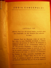 M. SADOVEANU -Zodia Cancerului -Prima Editie 1929,vol.2 foto
