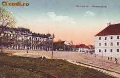 Ok-0616- Romania, Nagyseben, Sibiu, c.p.militar circ. 1917: Pta. Hermann, animat foto