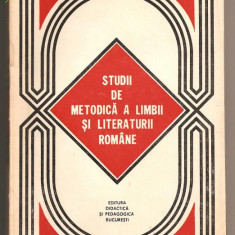 (C37) studii de metodica a limbii si literaturii romane, coord. Al. Bojin