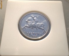 5.118 LITUANIA 5 CENTAI 1991 AUNC ALVEOLA foto