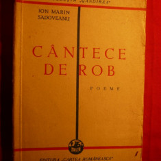 Ion Marin Sadoveanu- Cantece de Rob - Prima Editie 1930