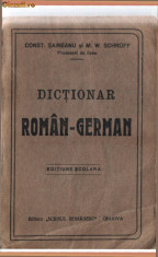 DICTIONAR ROMAN GERMAN foto