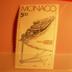 Serie- Nava de Foraj Maritim 1983 MONACO ,1 valoare