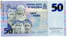 Nigeria 50 naira 2007 unc foto