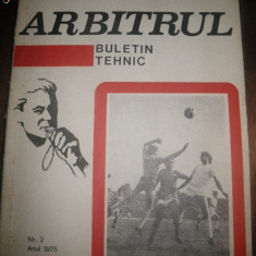 Fotbal: Arbitrul, buletin tehnic. Nr 2 din 1975