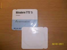 NITRODERM 5 Miligrame(Plasture ) foto