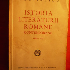 E. LOVINESCU - Istoria Literaturii Romane Contemp.1900-1937