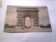 C.P. PARIS - L&amp;#039;Arc de Triumphe de l&amp;#039;Etoile Circulata foto