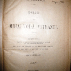 Nicolae Balcescu, Romanii sub MIhai-Voda Viteazul, 1908
