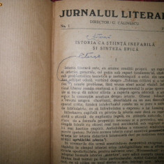 George Calinescu, Jurnalul literar 1947-48, numerele 1-5