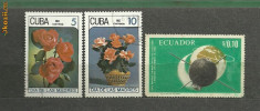 Timbre CUBA, ECUADOR foto