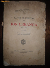 Jean Boutiere, La vie et L&amp;#039;euvre de Ion Creanga, 1930 foto