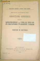 Caile Ferate Romane-CONDITIUNI - lucrari publice-1908 foto
