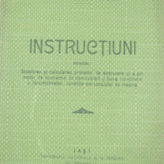 Caile Ferate Romane-INSTRUCTIUNI-calcularea primelor-1919
