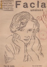 Revista Facla Literara : cap de studiu (an I,nr.7/1923,ilustrata foto