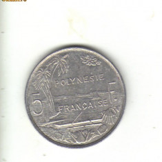 bnk mnd Polinezia Polinesia franceza 5 franci 2001