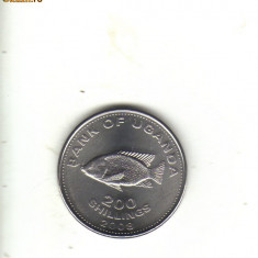 bnk mnd Uganda 200 shillings 2008 unc , fauna marina