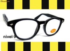Ochelari De Vedere Stil JOHNNY DEPP Nerd Retro Geek Rame Negre foto