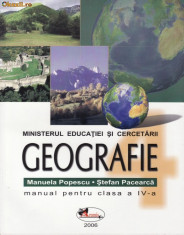 Manual GEOGRAFIE CLS A IV A ED. ARAMIS foto