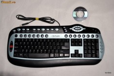 Tastatura multimedia Delux K8000, Super Programabil! foto