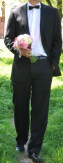 Costum de mire(smoking) Paolo Rossi + camasa + papion foto