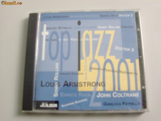 CD TOP JAZZ 2001(L. Armstrong/S. Bonafede/E. Rava/R. Sellani/Doctor 3/G. Petrella/J. Coltrane/S. Rollins/K. Jarrett/G. Peacock/J. DeJohnette etc.) foto