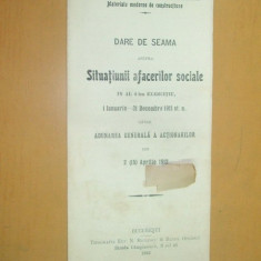 Dare de seama Soc. materiale ,,Technolitul&quot; Buc. 1912