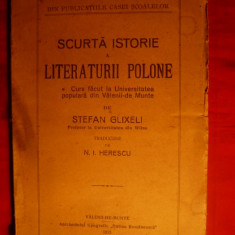 St. Glixeli - Scurta Istorie a Literaturii Polone - ed.1925