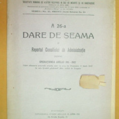 Dare de seama Soc.ajutor ,,Egalitatea&quot; Buc. 1912