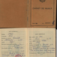 Carnet de munca , 1950 , Centrala M. A. T. , Bucuresti