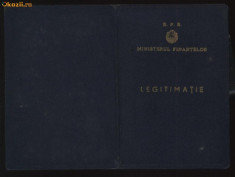 Legitimatie de control , Ministerul Finantelor , 1956 foto