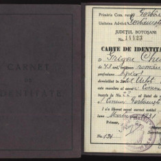 Carnet de identitate , Gorbanesti , Botosani , 1931