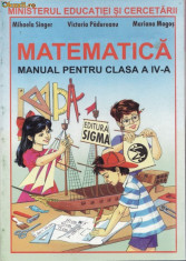 Manual de MATEMATICA CLS A IV A ED. SIGMA foto