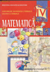 Manual de MATEMATICA CLS A IV A ED. DIDACTICA SI PEDAGOGICA foto