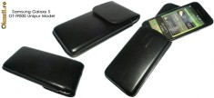 HUSA TELEFON SAMSUNG GALAXY S GT i9000 PIEL FRAMA UNIPUR NEAGRA foto
