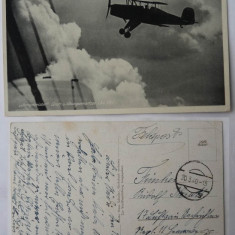 Circulatie militara germana rara , 1940 , stampila oarba , avion , aviatie