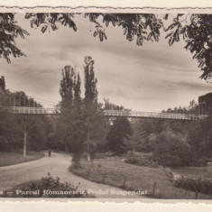 Craiova : Parcul Romanescu - Podul suspendat (1939)