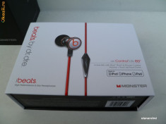 CASTI IBEATS BEATS BY DRE DE LA MONSTER, PT IPHONE, IPAD, IPOD foto