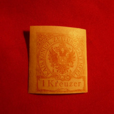 Timbru pt.Ziare -1 Kr.brun-galben Austria ,1 val. 1890