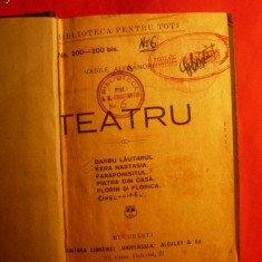 V. ALECSANDRI - TEATRU -BPT nr200-200bis - cca 1936