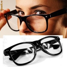 Ochelari WAYFARER Clear NERD EDITION -black- M foto