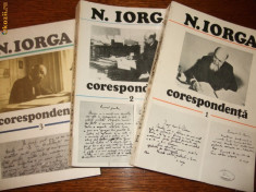 N. IORGA - CORESPONDENTA , vol. 1, 2, 3 foto