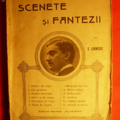 E.LOVINESCU - SCENETE SI FANTEZII -1911-Prima Editie